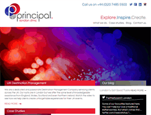 Tablet Screenshot of principallondon.com